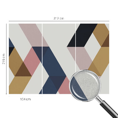 Samolepiaca fototapeta do obývačky Farebné kosoštvorce