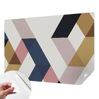 Samolepiaca fototapeta do obývačky Farebné kosoštvorce