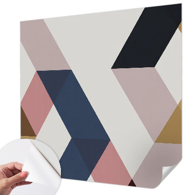 Samolepiaca fototapeta do obývačky Farebné kosoštvorce