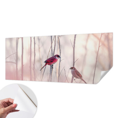 Fotografická tapeta do detskej izby Vtáčí pár