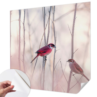 Fotografická tapeta do detskej izby Vtáčí pár