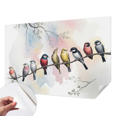 Tapeta do obývačky Vtáky na konári