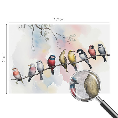 Tapeta do obývačky Vtáky na konári