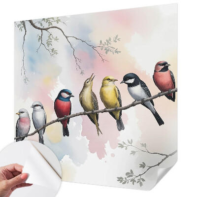 Tapeta do obývačky Vtáky na konári