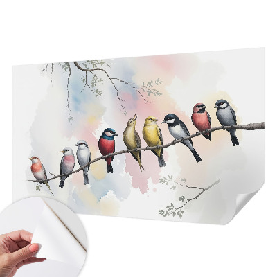 Tapeta do obývačky Vtáky na konári