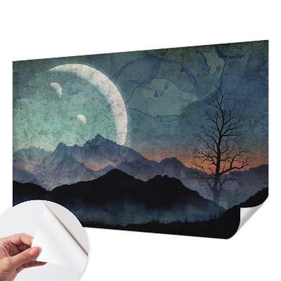 Fototapeta do detskej izby s motívom nočnej krajiny