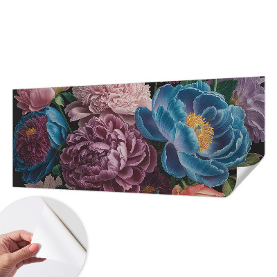 Moderná tapeta na stenu Farebné kvety