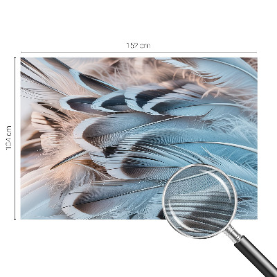 Fotografická tapeta do detskej izby Modré perie