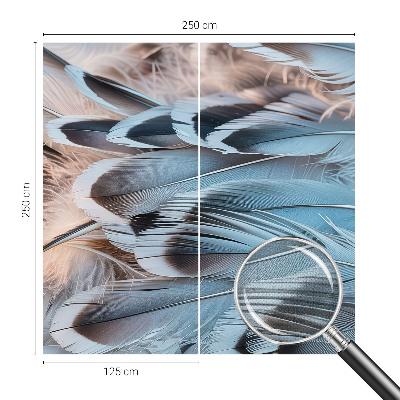 Fotografická tapeta do detskej izby Modré perie