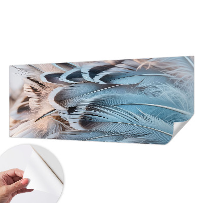 Fotografická tapeta do detskej izby Modré perie