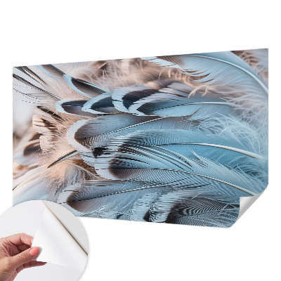 Fotografická tapeta do detskej izby Modré perie