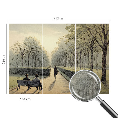 Moderná tapeta na stenu Parkový pokoj