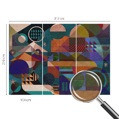 Samolepiaca fototapeta do obývačky Geometrické umenie