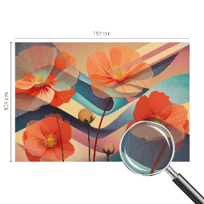 Samolepiaca fototapeta do spálne Kvety zmyslov