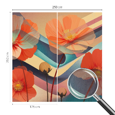 Samolepiaca fototapeta do spálne Kvety zmyslov