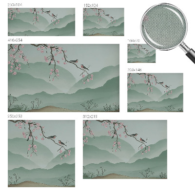 Samolepiaca fototapeta do detskej izby Japonská serenáda