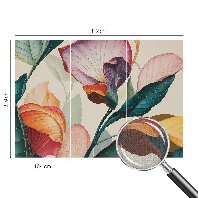 Detská fototapeta na stenu Farebné kvety