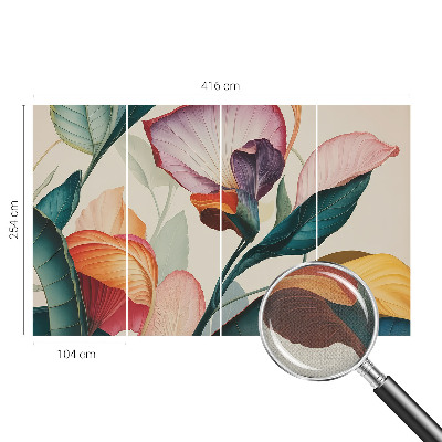 Detská fototapeta na stenu Farebné kvety