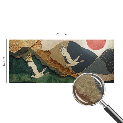 Samolepiaca fototapeta do obývačky Žeriavy z východu