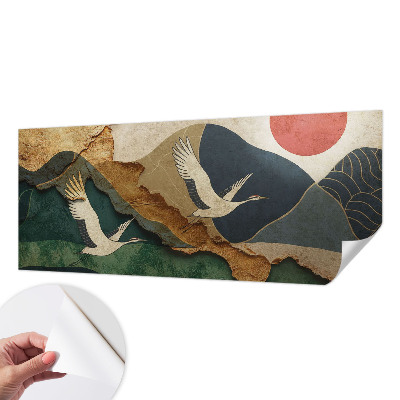 Samolepiaca fototapeta do obývačky Žeriavy z východu