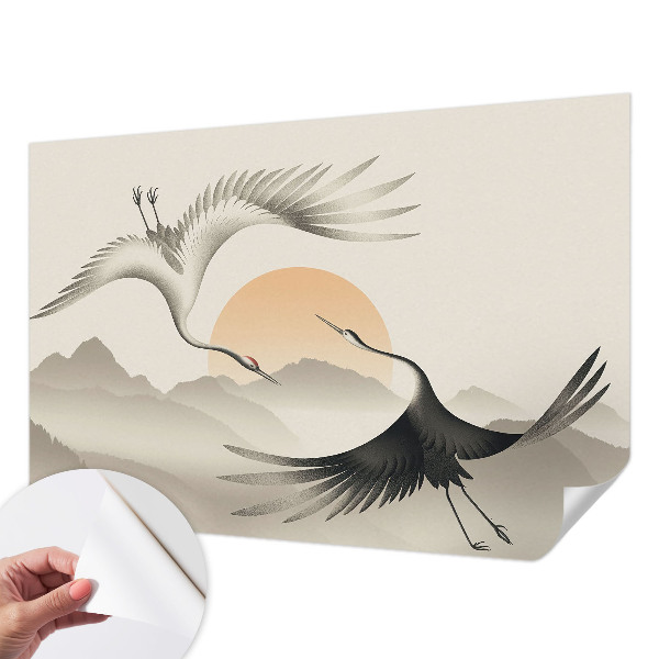 Fotografická tapeta do detskej izby Východné žeriavy