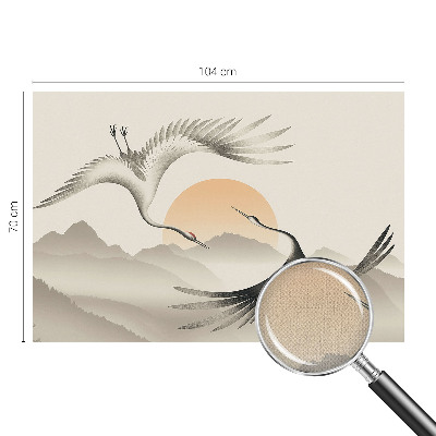 Fotografická tapeta do detskej izby Východné žeriavy