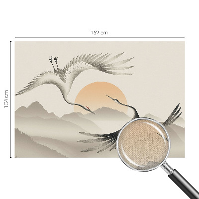 Fotografická tapeta do detskej izby Východné žeriavy