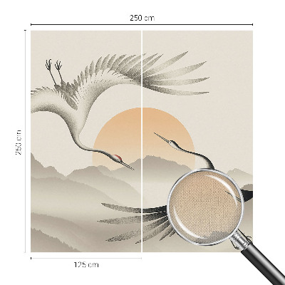 Fotografická tapeta do detskej izby Východné žeriavy