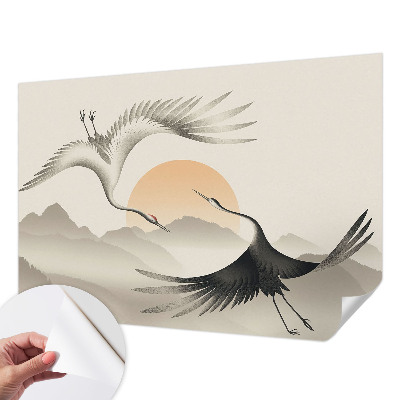 Fotografická tapeta do detskej izby Východné žeriavy