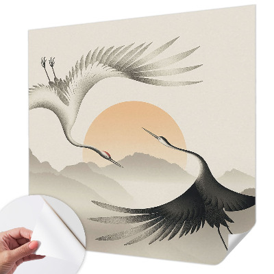 Fotografická tapeta do detskej izby Východné žeriavy