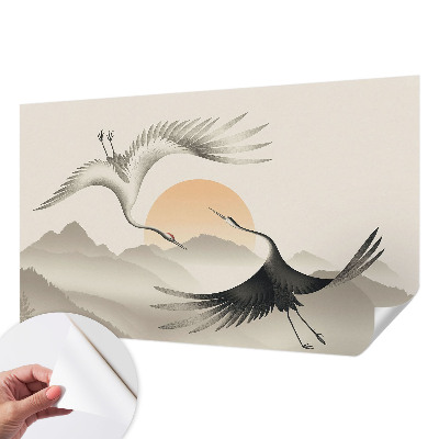 Fotografická tapeta do detskej izby Východné žeriavy