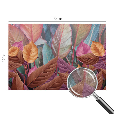 Samolepiaca fototapeta do spálne Farebné listy