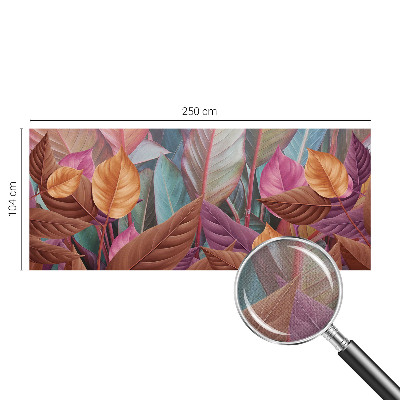 Samolepiaca fototapeta do spálne Farebné listy