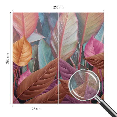 Samolepiaca fototapeta do spálne Farebné listy