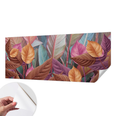 Samolepiaca fototapeta do spálne Farebné listy