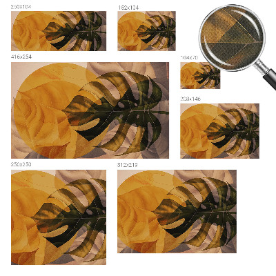 Samolepiaca fototapeta do detskej izby Abstraktné listy