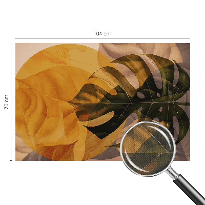 Samolepiaca fototapeta do detskej izby Abstraktné listy