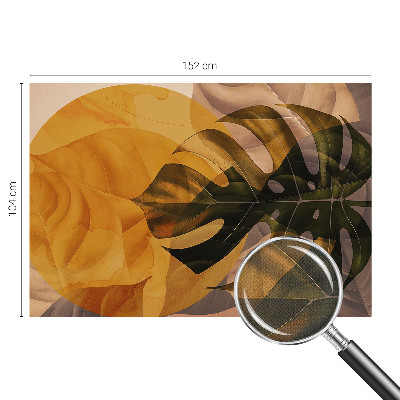 Samolepiaca fototapeta do detskej izby Abstraktné listy