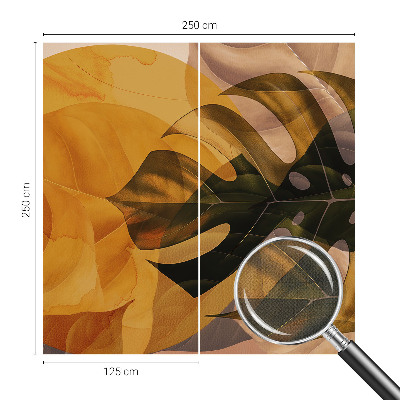 Samolepiaca fototapeta do detskej izby Abstraktné listy