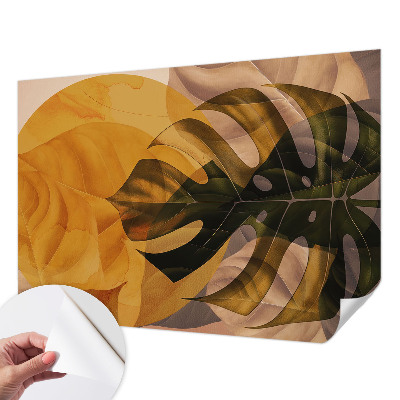 Samolepiaca fototapeta do detskej izby Abstraktné listy