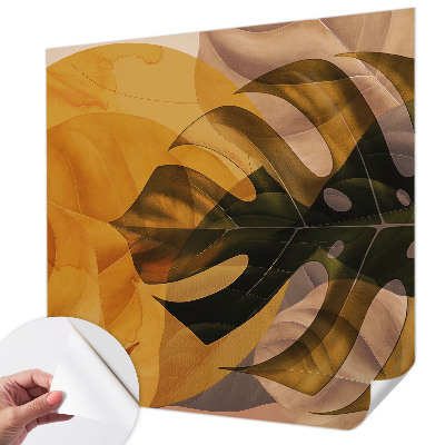 Samolepiaca fototapeta do detskej izby Abstraktné listy