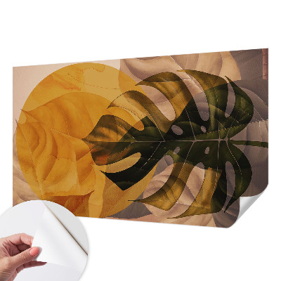 Samolepiaca fototapeta do detskej izby Abstraktné listy