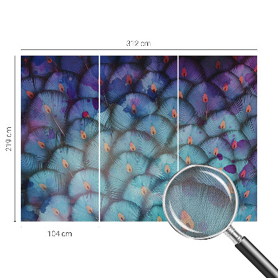 3D tapeta na stenu Farebné perie