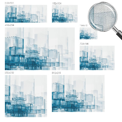 3D tapeta Priehľadné kocky