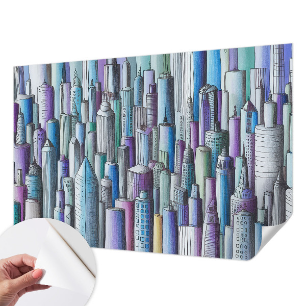 Samolepiaca fototapeta do obývačky Mestské mrakodrapy