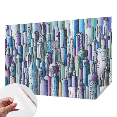 Samolepiaca fototapeta do obývačky Mestské mrakodrapy