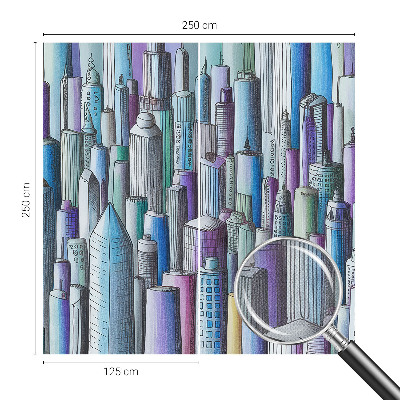 Samolepiaca fototapeta do obývačky Mestské mrakodrapy