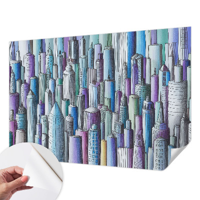 Samolepiaca fototapeta do obývačky Mestské mrakodrapy