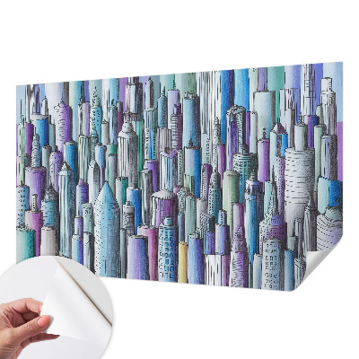 Samolepiaca fototapeta do obývačky Mestské mrakodrapy