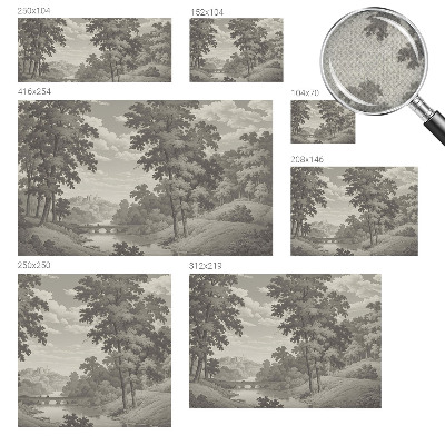 3D tapeta Hrad a most